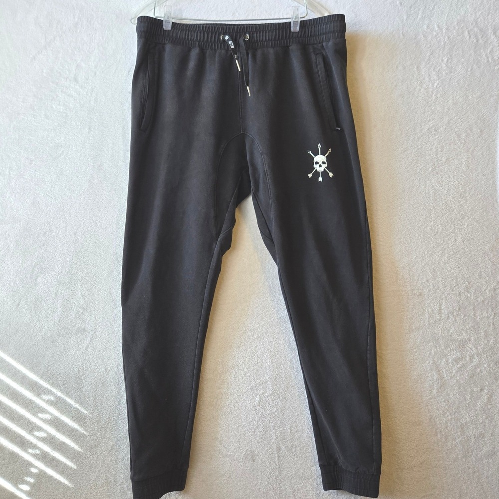 ACTN Mens Skull Graphic Jogger Sweatpants Cotton Spandex Streetwear XXL